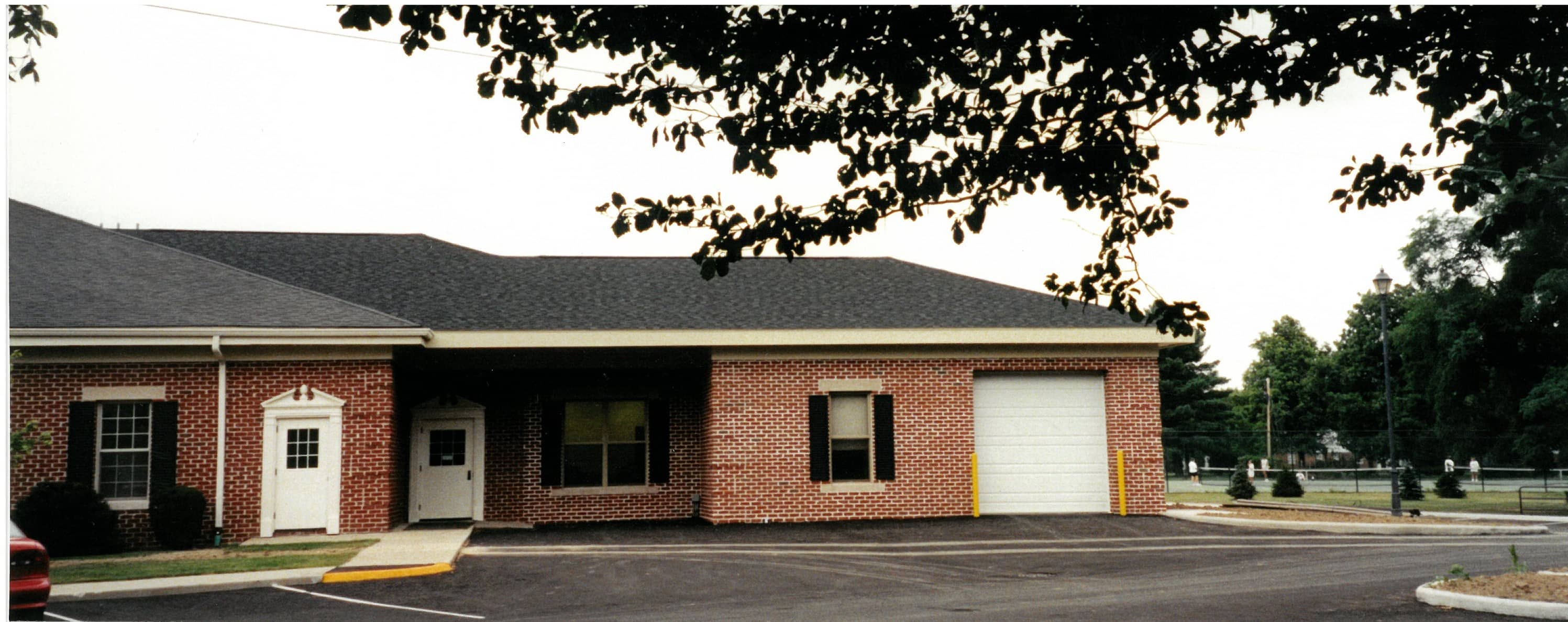 outside of library building