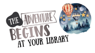 hot air balloons over evergreen trees The Adventure Begins at Your Library