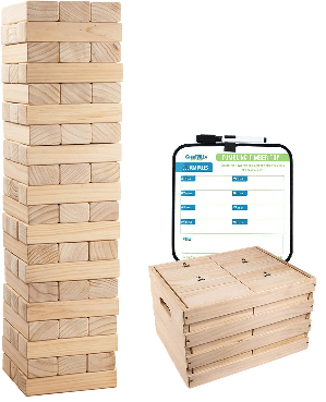 giant stacking wood block game