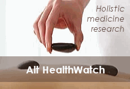 Hand holding a stone Alt HealthWatch Holistic Medicine Research