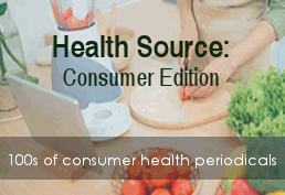 person cutting food in kitchen Health Source Consumer Edition 100s of consumer health periodicals