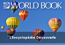 hot air balloons in sky  World Book - L'Encyclopédie Découverte