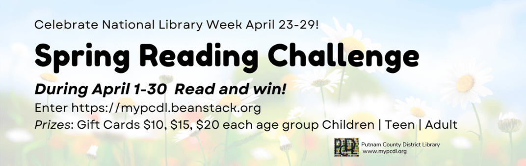 flowers field Spring Reading Challenge