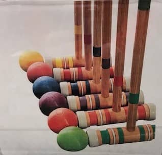 6 mallets balls croquet