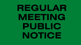 regular meeting public notice