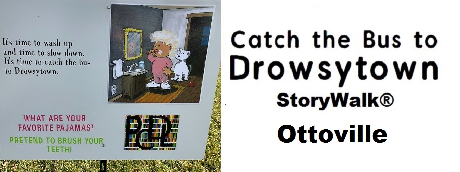 Catch the Bus to Drowsytown StoryWalk® 